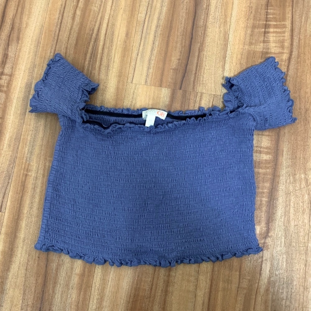 Gianni Bini Smocked Crop Top